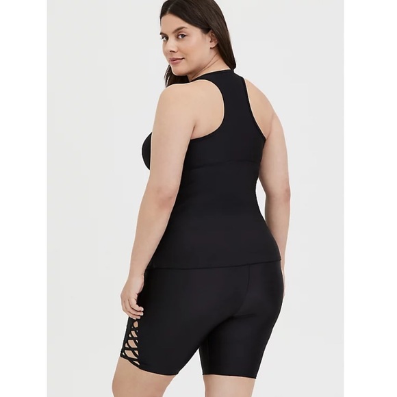 TORRID NWT ACTIVE WIRELESS RACERBACK TANKINI - Picture 4 of 5